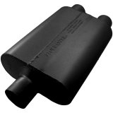 Flowmaster 40 Series Delta Flow Steel 2.5 Inch Muffler 9425400 Muffler, Series, 2 1/2 in. Inlet/Dual 2 1/2 in. Outlet, Steel, Black, Each thumbnail 4