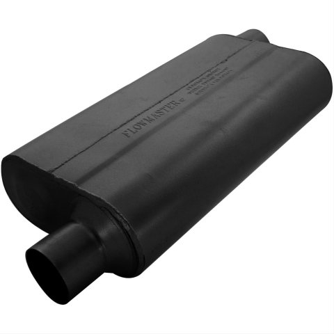 Flowmaster 50 Series Delta Flow Steel 2.5 Inch Muffler 942553 Muffler, Series, 2 1/2 in. Inlet/2 1/2 in. Outlet, Steel, Black, Each