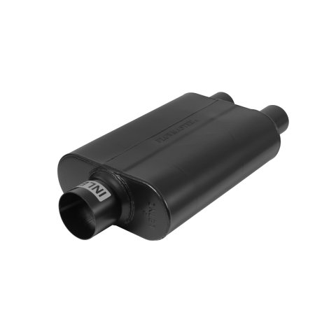 Flowmaster Super 44 Series Steel 3 Inch Muffler 9430472 Muffler, Series, in. Inlet/Dual 2.25 in. Outlet, Steel, Black, Each