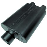 Flowmaster Super 44 Series Steel 3 Inch Muffler 9430472 Muffler, Series, in. Inlet/Dual 2.25 in. Outlet, Steel, Black, Each thumbnail 4