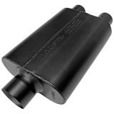 Flowmaster Super 44 Series Steel 3 Inch Muffler 9430472 Muffler, Series, in. Inlet/Dual 2.25 in. Outlet, Steel, Black, Each thumbnail 5