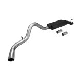 Flowmaster Stainless Steel American Thunder Exhaust Systems 817328 System, Thunder, Cat-back, Single, Stainless, Side Exit, Chevy, GMC, 6.0L LS, 8.1L, Kit thumbnail 7