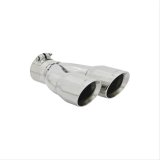 Flowmaster Round, Polished 2.50 Inch Exhaust Tip 15390 Tip, Stainless Steel, Polished, Rolled Edge, in. Inlet, Dual 3 in. Outlets,10 in. Long, Driver Side, Each thumbnail 2