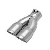 Flowmaster Round, Polished 2.50 Inch Exhaust Tip 15390 Tip, Stainless Steel, Polished, Rolled Edge, in. Inlet, Dual 3 in. Outlets,10 in. Long, Driver Side, Each thumbnail 4