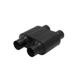 Flowmaster Super 10 Series 409 Stainless Steel 2.5 Inch Muffler 8425154 Muffler, Series, Dual in. Inlet/Dual in. Outlets, Steel, Black, Each thumbnail 3