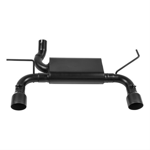 Flowmaster Force II Exhaust Systems for 2012-2017 WRANGLER, 2018 WRANGLER JK - 817790 Systems, II, Rear Axle-back, Single In/Dual Out, Stainless Steel, Black Ceramic Coated, Rear Exit, Black Tips, Jeep, 3.6L, Kit thumbnail 1