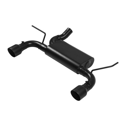 Flowmaster Force II Exhaust Systems for 2012-2017 WRANGLER, 2018 WRANGLER JK - 817790 Systems, II, Rear Axle-back, Single In/Dual Out, Stainless Steel, Black Ceramic Coated, Rear Exit, Black Tips, Jeep, 3.6L, Kit thumbnail 3