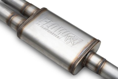 Flowmaster FlowFX 409 Stainless Steel 3 Inch Muffler 718172 Direct Fit Muffler, FX Muffler, 409S Steel, Fits Dual Rear Exit, F150, Ford, Kit thumbnail 3