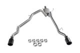 Flowmaster Signature Series Exhaust Systems for 2011-2018 1500, 2019-2024 1500 CLASSIC, 2009-2010 RAM - 737860 System, Cat-back, Series, 304 Stainless Steel, Brushed, 4.50 in. Black Chrome Tips, Dual Exit, Dodge, Ram, 5.7L, Kit thumbnail 4