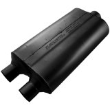 Flowmaster Super 50 Series Performance Steel 2.25 Inch Muffler 524553 Muffler, Series, Dual 2 1/4 in. Inlet/ 3 in. Outlet, Steel, Black, Aluminized, Each thumbnail 6