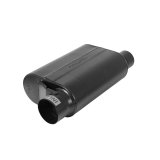 Flowmaster Delta Force 40 Series Race Steel 3.5 Inch Muffler 53545-10 Muffler, Series, 3 1/2 in. Inlet/3.0 in. Outlet, Same Side Offset, Steel, Black, Each thumbnail 2