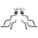 Flowmaster American Thunder Exhaust Systems for 1963 1000 SERIES, 1963-1966 C10 PICKUP - 817937 System, Thunder, Header-Back, 409 Stainless Steel, 1963-66 Chevy/GMC, C10, Long and Short Bed, Straight /Side/Down Outlets, Kit thumbnail 2