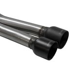 Flowmaster FlowFX Exhaust Systems 718105 System, Cat-back, FlowFX, 2.50 in, 409 Stainless Steel, 4.50 in. Black Ceramic Coated Tips, Dual Side Exit, Nissan, Kit thumbnail 3