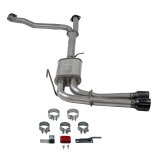 Flowmaster FlowFX Exhaust Systems 718105 System, Cat-back, FlowFX, 2.50 in, 409 Stainless Steel, 4.50 in. Black Ceramic Coated Tips, Dual Side Exit, Nissan, Kit thumbnail 4