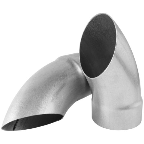 Flowmaster Scavenger Turndowns T3030 Exhaust Tips, 3 in. Inlet, 3 in. Outlet, 9 in. Length, Aluminized Steel, Pair