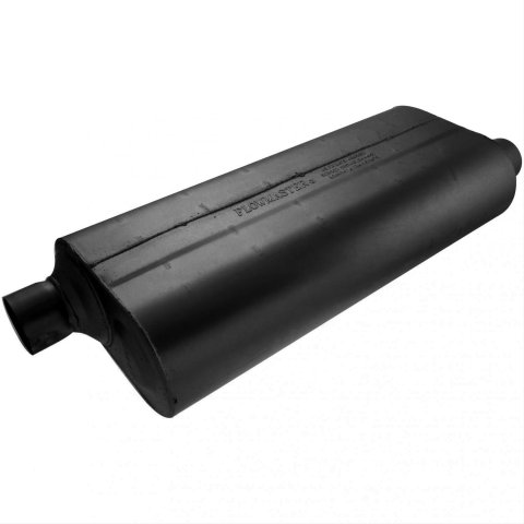 Flowmaster 70 Series Big Block II Steel 2.5 Inch Muffler 52573 Muffler, Series, 2 1/2 in. Inlet/2 1/2 in. Outlet, Steel, Black, Each thumbnail 6
