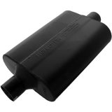 Flowmaster Super 44 Series Steel 2.25 Inch Muffler 942445 Muffler, Series, in. Inlet/2.25 in. Outlet, Steel, Black, Each thumbnail 4