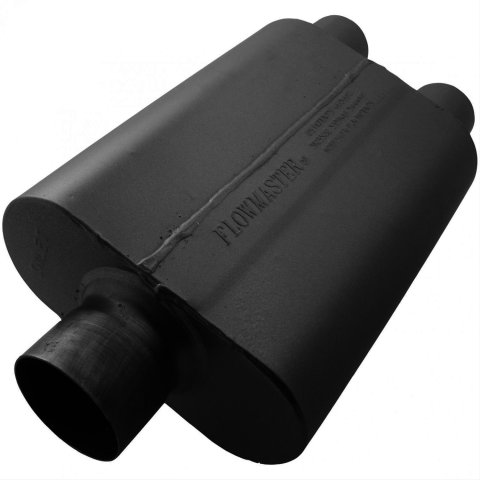 Flowmaster Stainless Steel 40 Series 409 3 Inch Muffler 80430402 Muffler, Series, in. Inlet/2.5 in. Outlet, Steel, Black, Each thumbnail 1