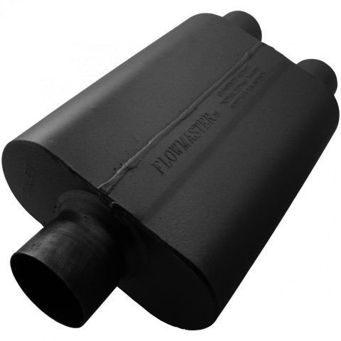 Flowmaster Stainless Steel 40 Series 409 3 Inch Muffler 80430402 Muffler, Series, in. Inlet/2.5 in. Outlet, Steel, Black, Each thumbnail 2