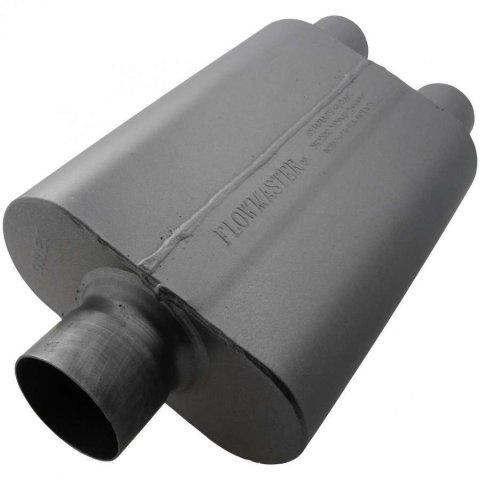Flowmaster Stainless Steel 40 Series 409 3 Inch Muffler 80430402 Muffler, Series, in. Inlet/2.5 in. Outlet, Steel, Black, Each thumbnail 5