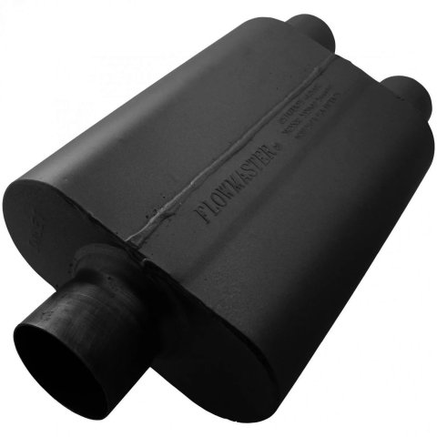 Flowmaster Stainless Steel 40 Series 409 3 Inch Muffler 80430402 Muffler, Series, in. Inlet/2.5 in. Outlet, Steel, Black, Each thumbnail 6