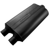Flowmaster Stainless Steel 50 Series SUV Performance 409 2.25 Inch Muffler 8524553 Muffler, Series, Dual 2 1/4 in. Inlet/ 3 in. Outlet, Steel, Black, Each thumbnail 2