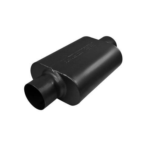 Flowmaster Delta Force 40 Series Race 409 Stainless Steel 4 Inch Muffler 854040-10 Muffler, Race, Oval, Stainless, Black, in. Center Inlet/Outlet, 13 in. Case Length thumbnail 5
