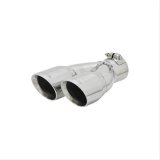 Flowmaster Round, Polished 2.50 Inch Exhaust Tip 15389 Tip, Stainless Steel, Polished, Rolled Edge, in. Inlet, Dual 3 in. Outlets,10 in. Long, Passenger Side, Each thumbnail 2