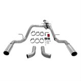 Flowmaster Stainless Steel American Thunder Exhaust Systems 817541 System, Thunder, Cat-back, Steel, Natural, Split Rear Exit, Chevy, GMC, 6.0L, Kit thumbnail 2