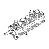 Peterson Fluid Systems R4 Oil Pumps 04-5096 Pump, Dry Sump, High-Volume, High-Pressure, 5/8 in. Driveshaft, Fittings Included, V-Band Mount, Rear Drive, Five Stage, Each thumbnail 2