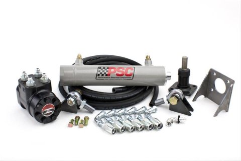 PSC Full Hydraulic Steering Systems FHK910 Toyota Kit w/ Single Ended Cylinder Modded for Toyota Axle..***** 6" Stroke **** thumbnail 1