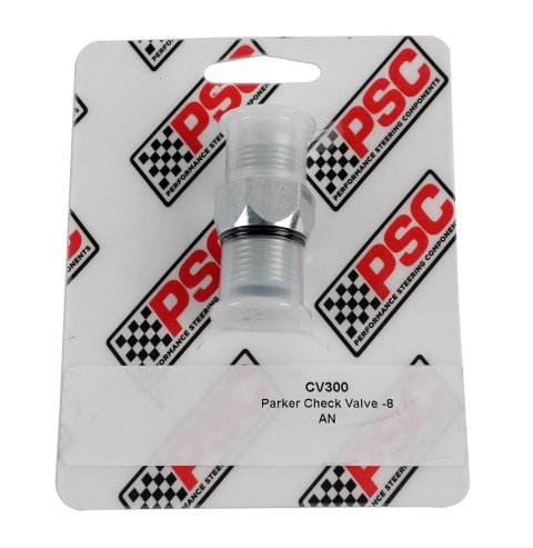 PSC Check Valves CV300 Valve, Steel, -8 AN To 3/4-16 O-Ring, 4,500 PSI, Each