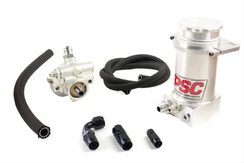 PSC Pro Touring Power Steering Pumps PK1100X Pump, Touring, GM Type 2, -6 AN Male Threads Inlet, -10 AN Male Threads Outlet, Each thumbnail 1