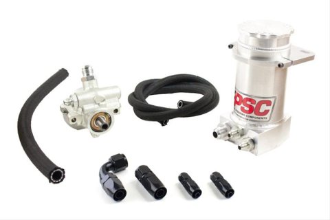 PSC Pro Touring Power Steering Pumps PK1100XH Pump, Touring, GM Type 2, One -6 AN Male Threads Inlet, Two -10 AN Male Threads Outlets, Each thumbnail 2