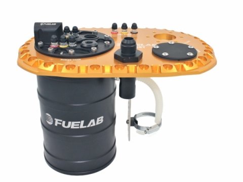 FUELAB Gold Quick Service Surge Tanks 62720-0 Fuelab Tank, Bare Mount, Hardware, Gasket, Each