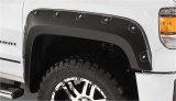 Bushwacker BOSS Pocket-Style Fender Flares 40089-02 Flares, Pocket Style, Front, Black, Dura-Flex Thermoplastic, GMC, Pair thumbnail 7