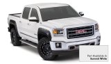 Bushwacker Pocket-Style Fender Flares 40909-14 Flares, Pocket Style, Front, Rear, Summit White, Thermoplastic, GMC, Sierra 1500, Set of 4 thumbnail 1