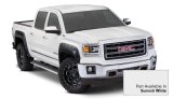 Bushwacker Pocket-Style Fender Flares 40909-14 Flares, Pocket Style, Front, Rear, Summit White, Thermoplastic, GMC, Sierra 1500, Set of 4 thumbnail 2