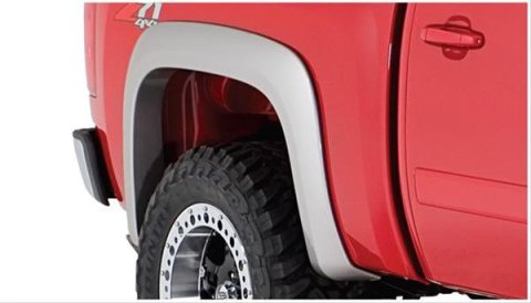 Bushwacker Extend-A-Fender Flares 40066-02 Fender Flares, Style, Rear, Black, Dura-Flex Thermoplastic, Chevy, Pair