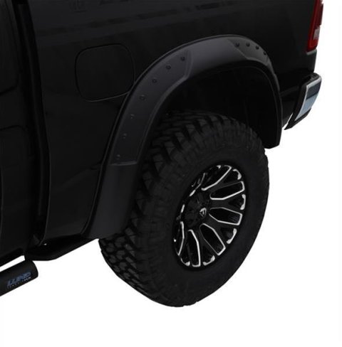 Bushwacker DRT-Style Fender Flares for 2019-2020 1500 - 50074-02 Flare, DRT Style, Rear, Black, Dura-Flex Thermoplastic, Ram, Pair thumbnail 2