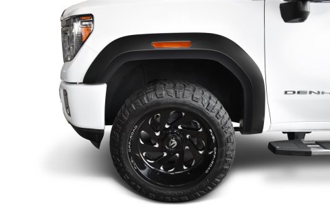 Bushwacker Extend-A-Fender Flares 40167-02 Fender Flares, Extend-A-Fender, Front, Matte Black, Dura-Flex Thermoplastic, GMC, Pair thumbnail 1