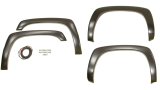Bushwacker OE-Style Fender Flares 40907-02 Flares, OE Style, Front and Rear, Black, Dura-Flex Thermoplastic, Chevy, GMC, Set of 4 thumbnail 1