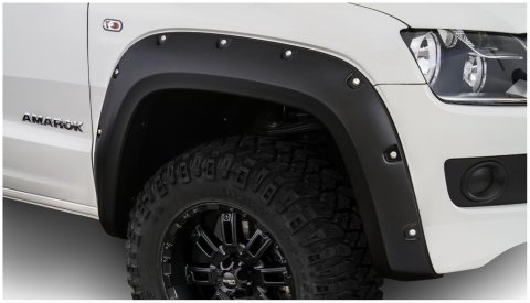 Bushwacker Pocket-Style Fender Flares 171001-02 Flares, Pocket Style, Front, Black, Dura-Flex Thermoplastic, Volkswagen, Pair thumbnail 1