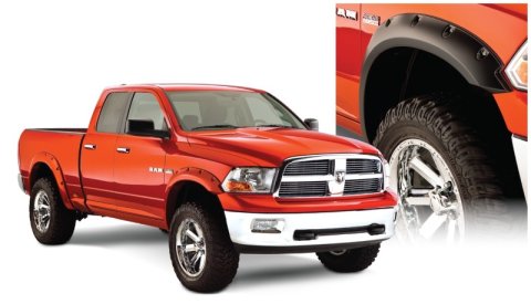 Bushwacker Pocket-Style Fender Flares 50911-02 Flares, Pocket Style, Front, Rear, Black, Dura-Flex Thermoplastic, Dodge, Set of 4 thumbnail 7