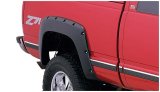 Bushwacker Pocket-Style Fender Flares 40062-02 Flares, Pocket Style, Rear, Black, Thermoplastic, Chevy, GMC, Pair thumbnail 2