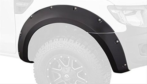 Bushwacker Pocket-Style Fender Flares 20089-02 Flares, Pocket Style, Front, Dura-Flex Thermoplastic Ford, Pair thumbnail 1