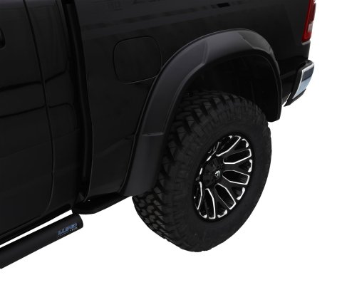 Bushwacker DRT-Style Fender Flares for 2019-2020 SIERRA 1500 - 40130-02 Flare, DRT Style, Rear, Black, Dura-Flex Thermoplastic, GMC, Pair thumbnail 2