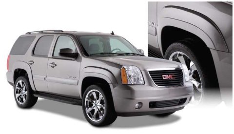 Bushwacker OE-Style Fender Flares 40922-02 Flares, OE Style, Front and Rear, Black, Dura-Flex Thermoplastic, GMC, Set of 4