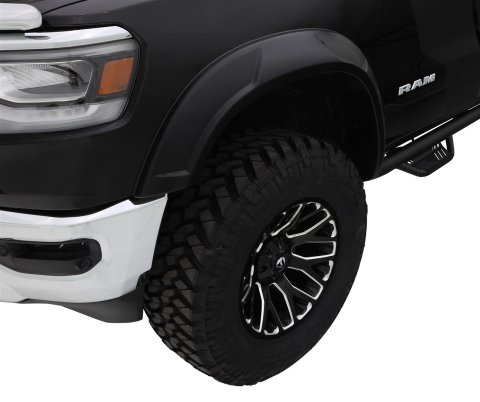 Bushwacker DRT-Style Fender Flares for 2019-2020 SIERRA 1500 - 40127-02 Flare, DRT Style, Front, Black, Dura-Flex Thermoplastic, GMC, Pair thumbnail 2