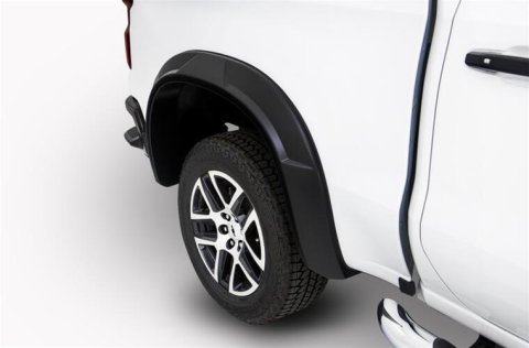Bushwacker DRT-Style Fender Flares for 2020-2022 SILVERADO 2500 HD, 3500 HD - 40162-02 Flares, DRT Style, Rear, Matte Black, Dura-Flex Thermoplastic, Chevy, Pair